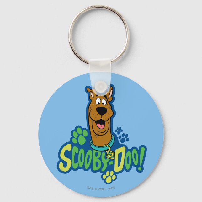 Scooby-Doo Paw Print Character Badge Keychain (Front)