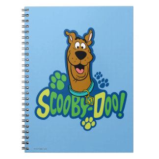 Scooby-Doo Paw Print Character Badge Notebook
