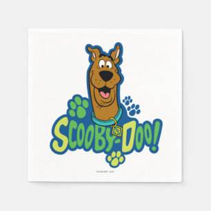 Scooby-Doo Paw Print Character Badge Paper Napkins