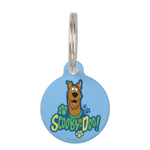 Scooby_Doo Paw Print Character Badge Pet Name Tag