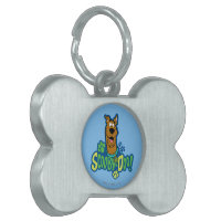 Scooby Doo Paw Print Character Badge Pet Name Tag Zazzle