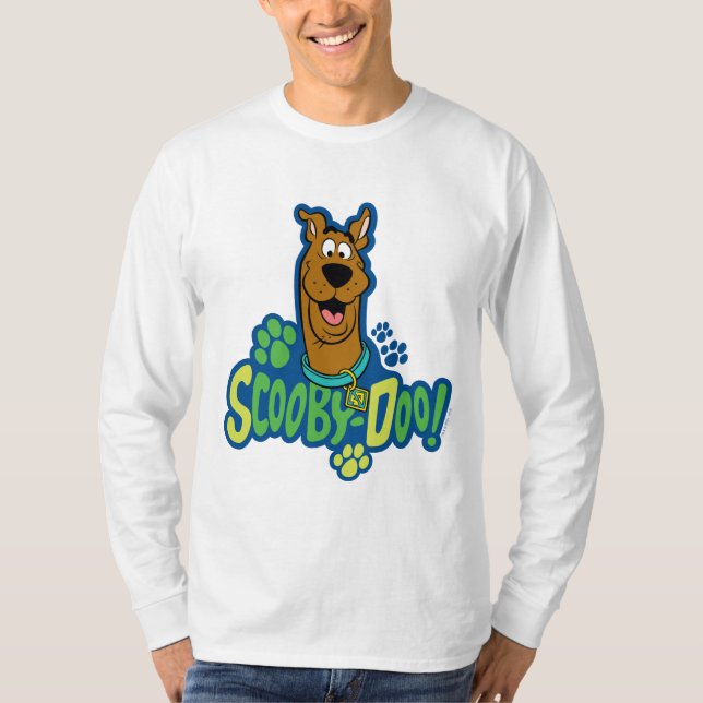 Scooby-Doo Paw Print Character Badge T-Shirt (Front)