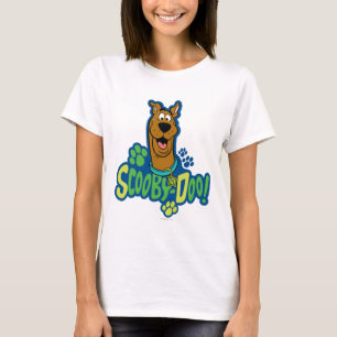 Scooby-Doo Paw Print Character Badge T-Shirt