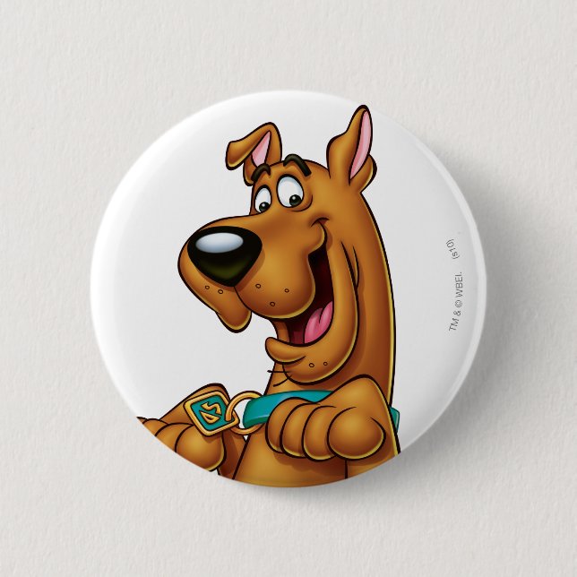 Scooby-Doo Paws Up Button (Front)