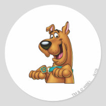 Scooby-Doo Paws Up Classic Round Sticker
