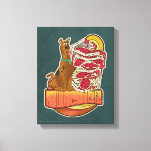 Scooby_Doo  Pile of Pizza Munchies Graphic Canvas Print