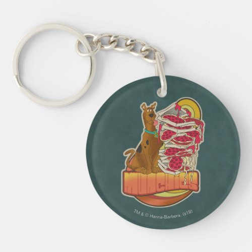 Scooby_Doo  Pile of Pizza Munchies Graphic Keychain