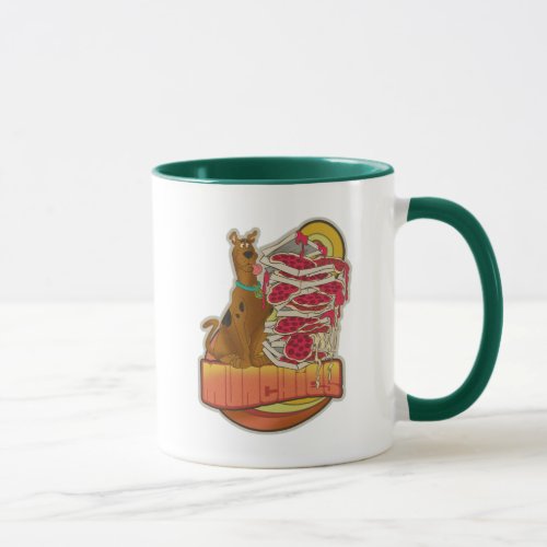 Scooby_Doo  Pile of Pizza Munchies Graphic Mug