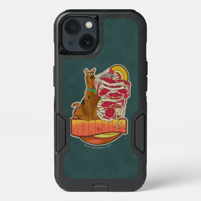 Scooby-Doo | Pile of Pizza "Munchies" Graphic Otterbox iPhone Case (Back)