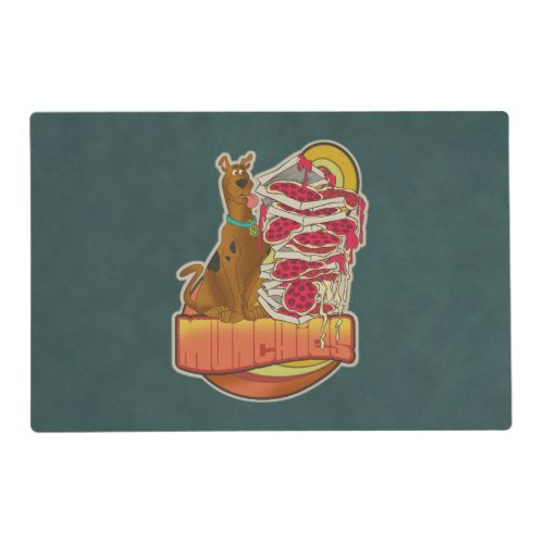 Scooby_Doo  Pile of Pizza Munchies Graphic Placemat