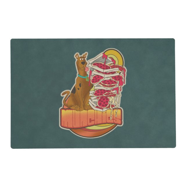 Scooby-Doo | Pile of Pizza "Munchies" Graphic Placemat (Front)