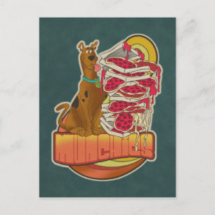 Scooby-Doo Pile of Pizza "Munchies" Graphic Postcard