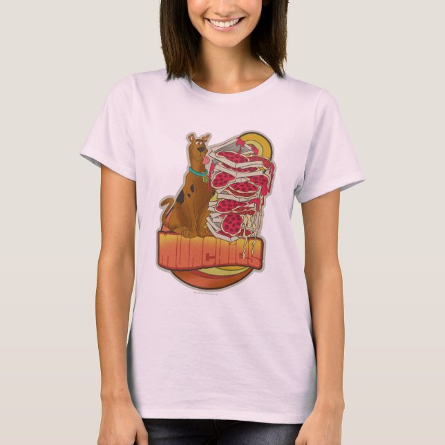 Scooby-Doo | Pile of Pizza "Munchies" Graphic T-Shirt (Front)
