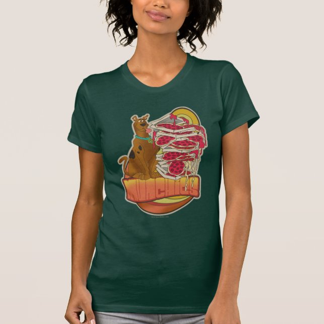 Scooby-Doo | Pile of Pizza "Munchies" Graphic T-Shirt (Front)