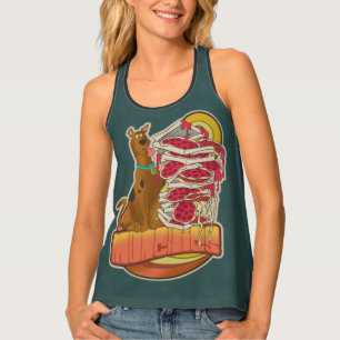Scooby-Doo Pile of Pizza "Munchies" Graphic Tank Top
