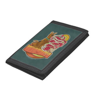 Scooby-Doo Pile of Pizza "Munchies" Graphic Tri-fold Wallet