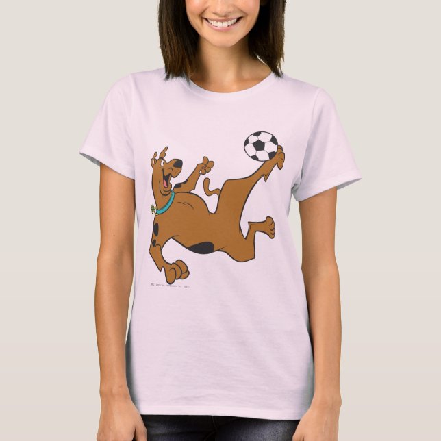 Scooby-Doo Playing Soccer T-Shirt (Front)