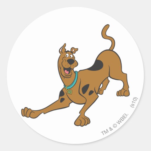 Scooby Doo Pose 39 Classic Round Sticker | Zazzle