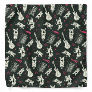 Scooby-Doo Punk Guitar and Amp Pattern Bandana