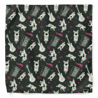 Scooby-Doo Punk Guitar and Amp Pattern Bandana