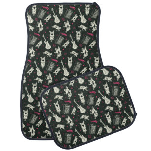 Scooby-Doo Punk Guitar and Amp Pattern Car Floor Mat