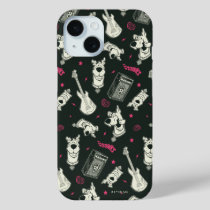 Scooby-Doo Punk Guitar and Amp Pattern iPhone 15 Case