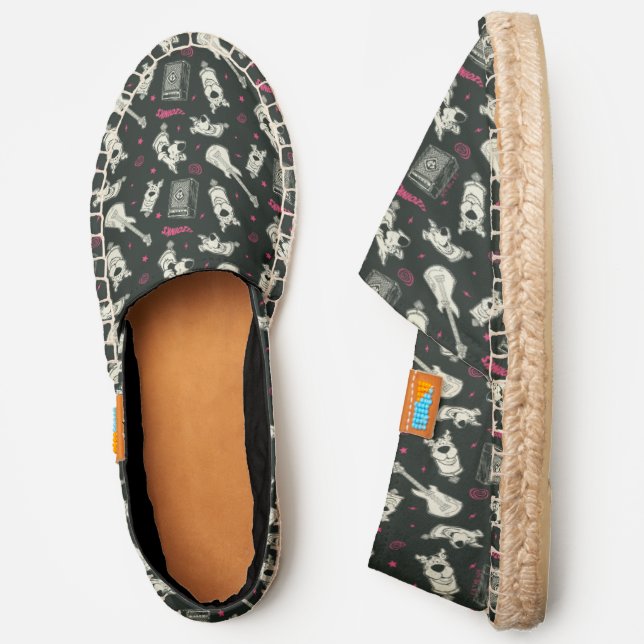 Scooby-Doo Punk Guitar and Amp Pattern Espadrilles (Side)