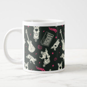 Scooby-Doo Punk Guitar and Amp Pattern Giant Coffee Mug