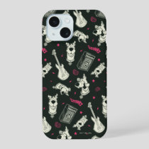 Scooby-Doo Punk Guitar and Amp Pattern iPhone 15 Case