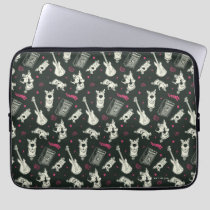 Scooby-Doo Punk Guitar and Amp Pattern Laptop Sleeve