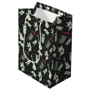 Scooby-Doo Punk Guitar and Amp Pattern Medium Gift Bag