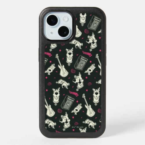 Scooby_Doo Punk Guitar and Amp Pattern iPhone 15 Case