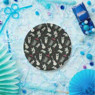 Scooby-Doo Punk Guitar and Amp Pattern Paper Plates
