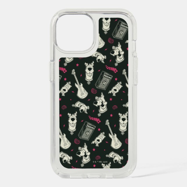 Scooby-Doo Punk Guitar and Amp Pattern Speck iPhone Case (Front)