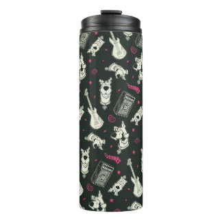 Scooby-Doo Punk Guitar and Amp Pattern Thermal Tumbler