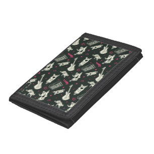 Scooby-Doo Punk Guitar and Amp Pattern Tri-fold Wallet