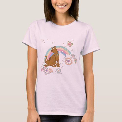 Scooby_Doo Rainbow Butterfly T_Shirt