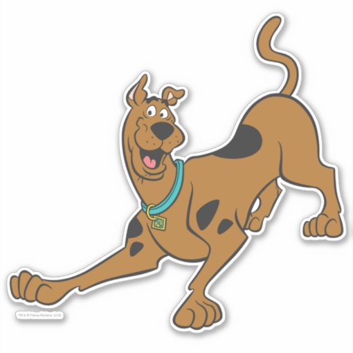 Scooby-Doo Ready To Play Sticker | Zazzle