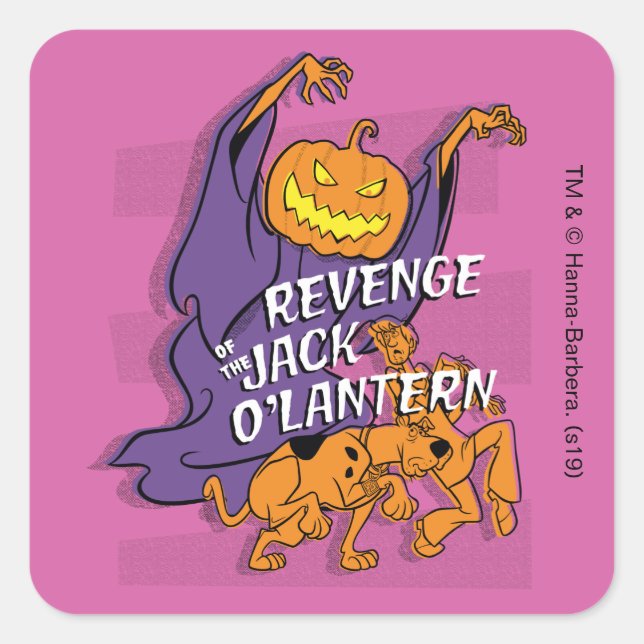 Scooby-Doo | Revenge of the Jack O' Lantern Square Sticker (Front)
