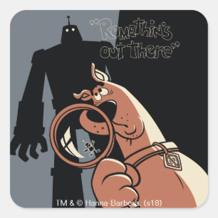 Scooby-Doo "Romethin's Out There" Square Sticker