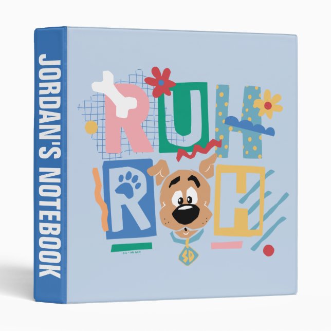 Scooby-Doo | Ruh Roh Baby Scooby-Doo 3 Ring Binder (Front/Spine)