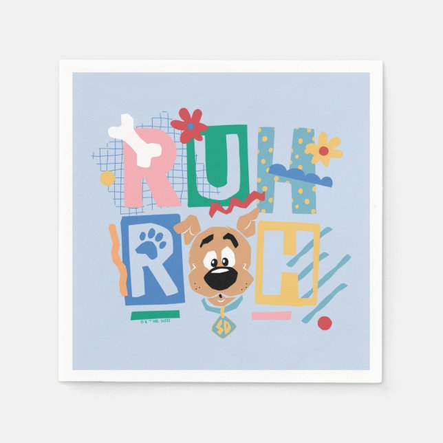 Scooby-Doo | Ruh Roh Baby Scooby-Doo Napkins (Front)