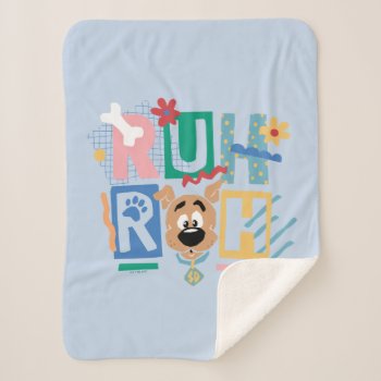 Scooby-doo | Ruh Roh Baby Scooby-doo Sherpa Blanket by scoobydoo at Zazzle