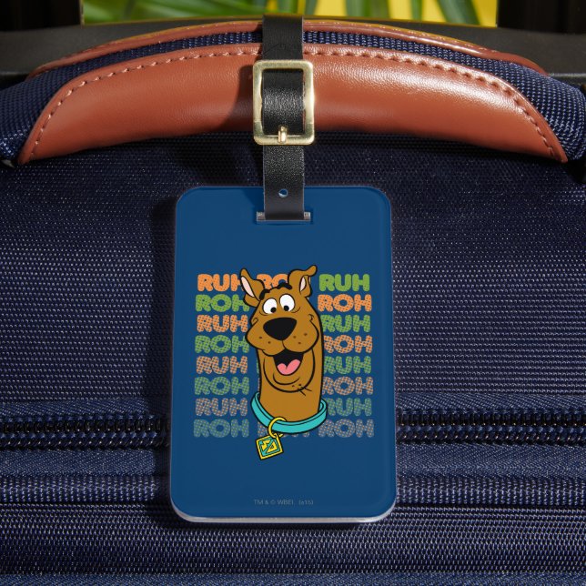 Scooby-Doo Ruh Roh Luggage Tag (Front Insitu 2)