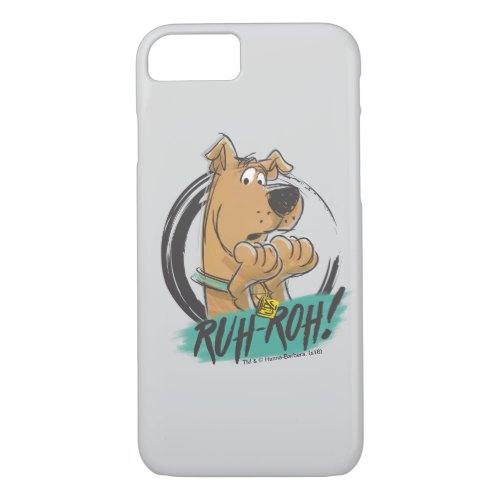 Scooby_Doo Ruh Roh Marker Sketch iPhone 87 Case