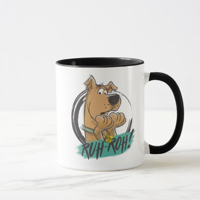 Scooby-Doo "Ruh Roh!" Marker Sketch Mug (Right)