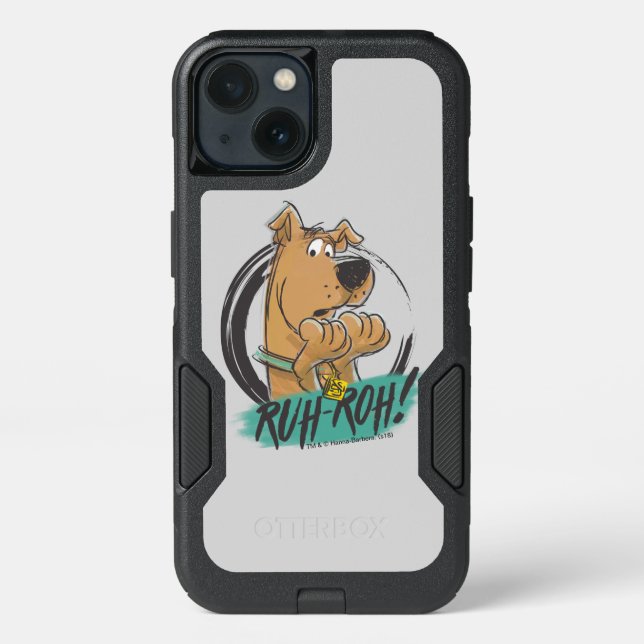 Scooby-Doo "Ruh Roh!" Marker Sketch Otterbox iPhone Case (Back)