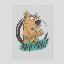 Scooby-Doo "Ruh Roh!" Marker Sketch Postcard
