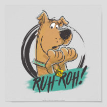 Scooby-Doo "Ruh Roh!" Marker Sketch Poster