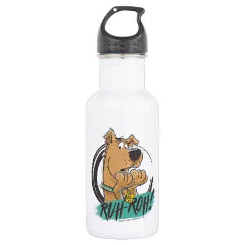 Scooby_Doo Ruh Roh Marker Sketch Stainless Steel Water Bottle